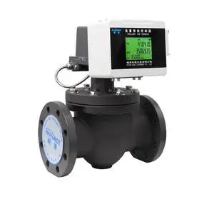 OEM HRIC-40 Flow Control Valve Flow Meter Integrated LCD Digital Real-Time Gas Flow Monitoring Regulation Aluminum Flange DN40