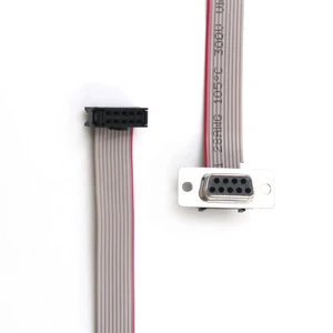 D-SUB DB9 9 Pin Male Connector to IDC Female 2.54MM 10 Pin Flat Ribbon Cable