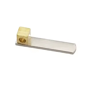 Certified Grade Brass Flat Pin Customizable Size Industrial Uses for Electricity Terminal-for Indian Connector Accessories