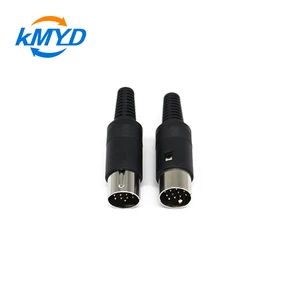 KMYD Mini Din 5-Pin Male Plug Iron Contact S-video Connector