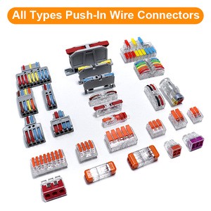 Push-in Electrical Wire Connector Color Terminal Block Universal Fast Wiring Cable Connectors For Cable Connection