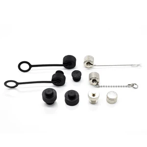 M8 M12 Male Female Metal Plastic Waterproof Socket Cover Connector M12 Electronic Connector