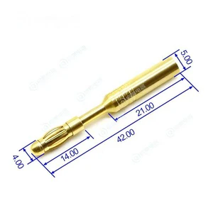 High Quality Customizable 4mm Banana and Tip Connectors Pure Copper Nickel Plated for Optimal Performance