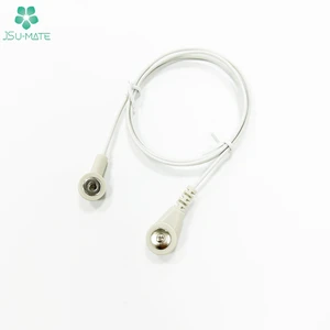 Factory Snap 3.5/4.0mm Female Male Lead Wire Cable EMS Snap Button Electrode Connector Cable Snap Button Cable