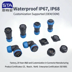 SP28 Waterproof Wire Connector Threaded IP67 IP68 Straight Angled Male Female Plug Socket 2 3 4 5 6 7 9 10 12 14 16 19 24 26 Pin