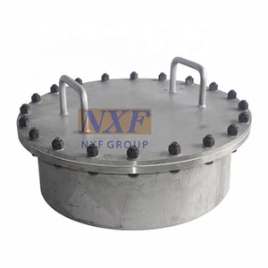 Quick Opening Stainless Steel Industrial Manhole Cover Galvanized Carbon Steel with Drain Hole Circular Industrial Manhole