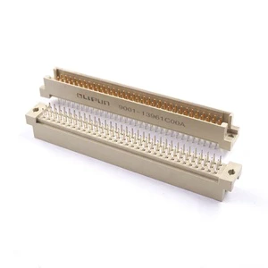 Backplane DIN 41612 Connector 3 Rows 96 Positions Male Header Pin Straight Through Hole PCB 3x32 Pin Pitch 2.54mm