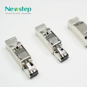 RJ45 Toolless Shielded Ethernet Network Male Connector 8 Pin for Cat6a 8P8C Modular Plug