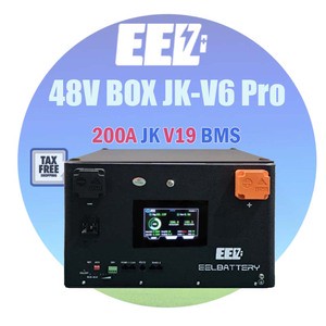 JK BMS 16S 48V Stackable DIY Box V19 Battery Box 200A Solar Energy Storage System 2A Active Balance for 280 314Ah LiFePO4 Cell