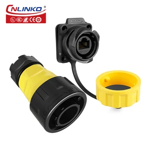 Factory Price Cnlinko Waterproof Male Female Ethernet Connector Lan RJ45 Ethernet Connector