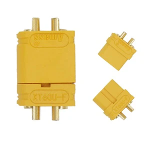 Male and Female XT60U (XT60 Upgrade) 3.5mm Banana Connector Gold Plated Max.30A Continuous/60A Peak Current for Lipo Battery