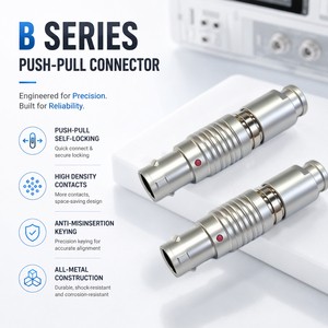 Circular Push-Pull Connector FGG.1B.305 Male Cable 4 5 6 7 PIN Electrical Connector For Audio-Video Equipment