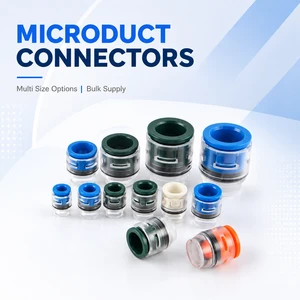 Manufacturer Push-Fit Micro Duct End Stop Connector Sealing End Plug Microduct Coupler for FTTX Telecom Network Project