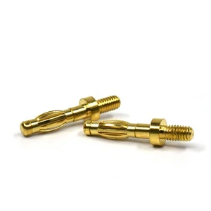Safety USB Adaptor PCB Mount Electrical Bullet Banana Plug Connector Screw Thread Binding Post 2mm 4mm Gold Plated BNC Dual Plug