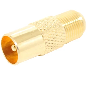 RF Male Twist On Screw Type Connector Coaxial Cable Termination Plug Coax Extension Adapter Nickel Plated Radio Frequency