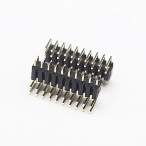 Connector 2.00Mm Spacing Positions 02P-40P Height 1.0mm 1.5mm 2.0mm Double Row and Plastic 90 Degrees Pin Header Connector