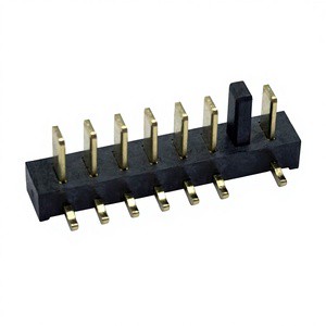 Gold Plated Brass 2.5mm Pitch 7pins DIP Straight Type Mini High Current Battery Holder Male Drone Toy Board Mezzanine Connector