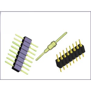 Customizable 20 Pin IC Socket 1.778/2.54/2.0/1.27mm Pitch Round Pin Header for PCB Applications