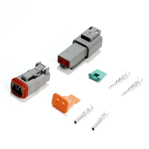 Automotive Deutsch DTM Series 2-12 Pin Copper Contact IP67 Waterproof Male/Female Connector IATF16949 Certified Wire Connections