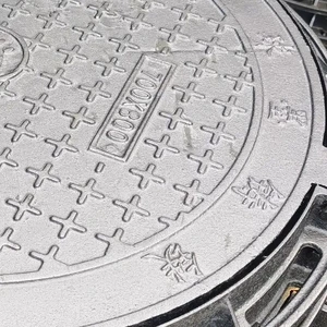 Customizable Heavy-Duty Outdoor Iron Cast Manhole Cover Durable Steel for Schools Roads for Circular Ductile Manhole Covers