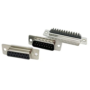 DB15 Male/Female D-Sub Connector with Metal Shell for Serial Communication & Industrial Control