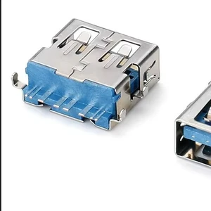 USB 3.0 Female Connector 180 Degrees 9 Pin 15.0MM Dip Usb Smt 3.0 Flat Female Connector