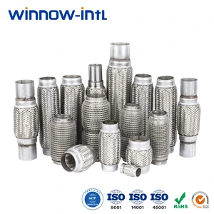 Exhaust Flexible Pipe Stainless Steel Braided Connector for Automotive Exhaust System