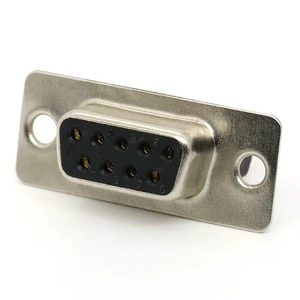 DB Connector Dual Row 9Pin DB9 Female Receptacle D-sub Connector For PCB