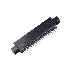LECHUAN Dual Row Straight Card Edge Connector 2.54 mm Pitch 44/56/60/72/86/100Pin Gold PCB Board Socket Slot Copper for Ear