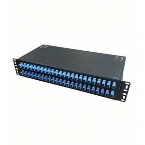 Fiber Optic Patch Panel 1U 19 Inch OEM ODM 48 Port LC Duplex Rack Mount ODF Terminal Splice Box CE RoHS Certified