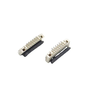 Ffc Fpc Connector 1.0mm 1.25mm 2.54mm Pitch 05~60pins 7p 8p 9p 10p 11p 12p 13p Connection Smd Fpc Bottom Contact Type Connector