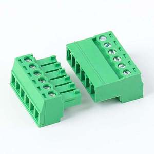 RT 10 Set 2-Pin 3.81mm Pitch PCB Mount Screw Terminal Block Connector 11-20 AWG Plug-In Male Female Automotive Copper 300V 3A