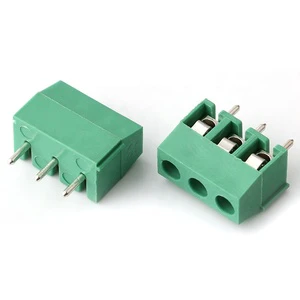 3.5mm Pitch 3Pins 3Positions Copper Screw Terminal Block Connector PCB Screw Terminal Block