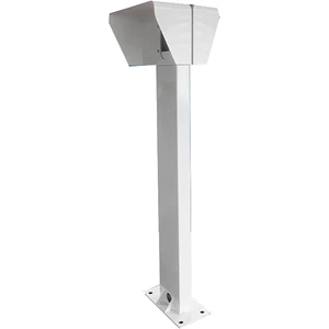 JH-Mech EV Charger Stand with Rain Cover Wear Resistant Sturdy Double-Sided Installation Home Steel Wallbox Stand