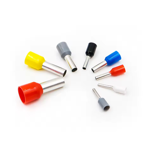 Factory Priced E2508 Industrial Cord End Terminal Copper Tube Type Crimp Terminal Connector Insulation Plug Guide Wire