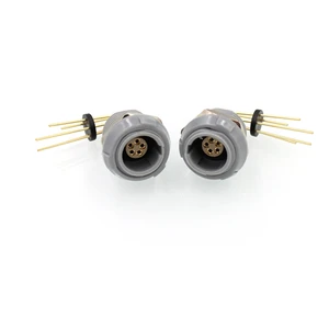 Fixed Socket With Two Nuts and 90 Degree Contacts (backplane Mount) PCB Long Bent Pin Socket