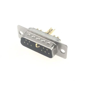 Impressive DEYCONN High Power D-SUB Mixed Contact DB 11w1 Male PBT White Solder VGA Connector for PCB