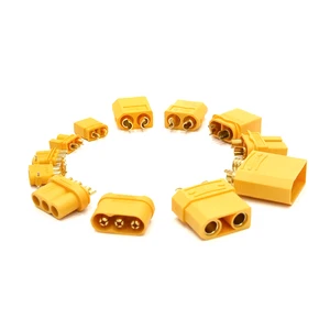XT60H (XT60 Upgrade) Copper 2P Male Female Bullet Connectors DC Nylon Power Plugs With Sheath For Lipo Battery RC Planes & Cars
