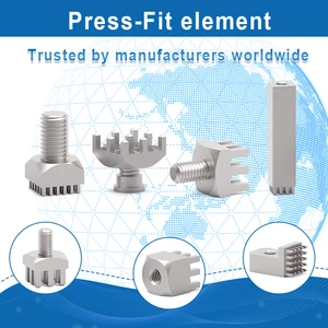 Press-Fit Brass Tin Plated High Current Female Thread Power Element Terminal Block Thru Hole Threaded Standoffs PCB 7461093