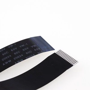 60cm Length B Type Anisotropy 16MM Wide Thickness 0.15 Opposite Flexible Flat FFC 15 PIN 1.0 mm Pitch Reverse Black FPC Cable
