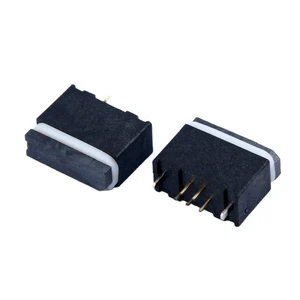 Waterproof IP67 Micro USB Type AB Connector 5 Pin Vertical Straight Through Hole Type Female USB Jack Body Height 6.0MM