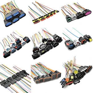 High Quality Wiring Harnesses Automotive Automobile Auto Wire Harness Socket Custom-made Waterproof Wiring Harness Connector
