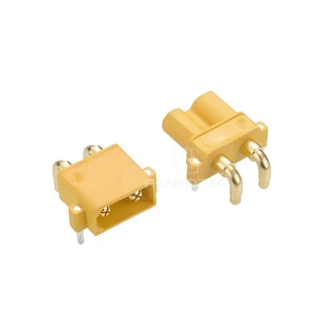 Compact High-Current Brass Gold Plated Horizontal Board XT 2-Pin Male/Female Connector for Wire-to-Board Connection