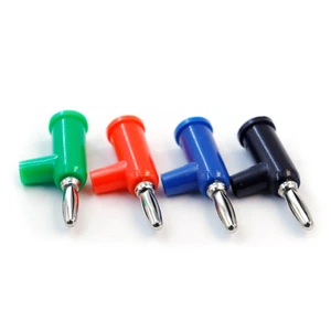 Genuine 4mm Gold-plated Copper Banana Plug Male/Female Crimp Type Screw Lock Audio Connector 24A 600V