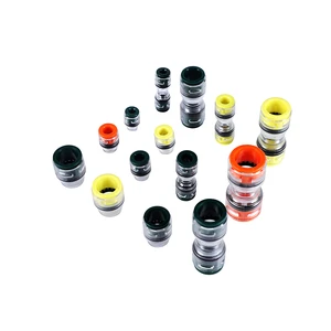 Direct Burial 16mm Clear Body Microduct Connector Straight Reinforced Connectors for Fiber Optic Equipment Straight Coupler