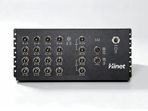 EN50155 L3 20xGigabit M12 Industrial PoE Switch 40Gbps 16 PoE+ 4 Bypass Ports IP67 -40~75C Ring<20ms SNMP Hi-Net