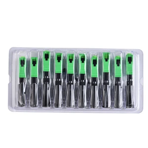 Renew H04 APC Fast SC Fiber Optic Connector Kit with CCTC Ceramic Ferrules for SM Fiber Type FTTH Installation