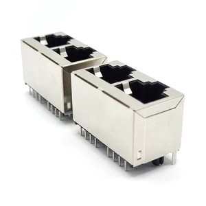 RJ45 Jack Connector Adapter 2 Port 16 Pins LAN Ethernet Network Cable RJ45 Plug Female Splitter Connector Adapter