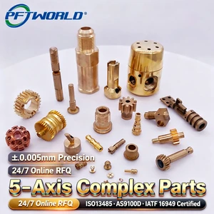 Brass CNC Machined Electrical Connector Parts High Precision Conductive Components OEM Factory
