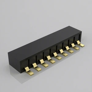 Custom Female Header Connector Gold-plated Contact Header Connectors For Single-row PCBs Pin Header Connectors